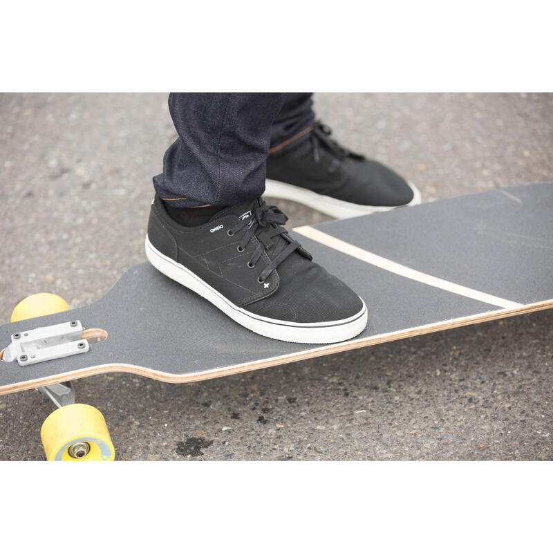Zapatillas skate - longboard caña baja VULCA 100 CANVAS negro