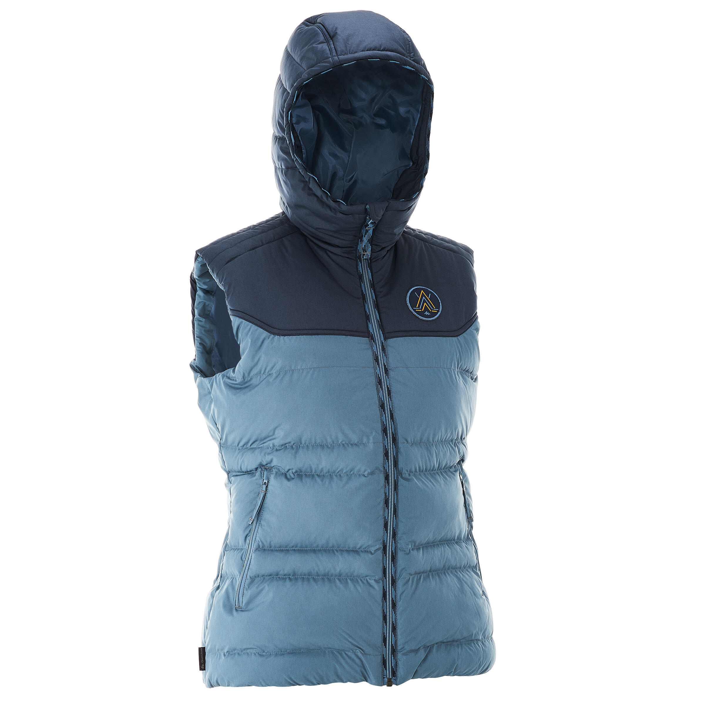 Arpenaz 600 Women's Hiking Gilet (sleeveless quilted jacket) blue 8/13