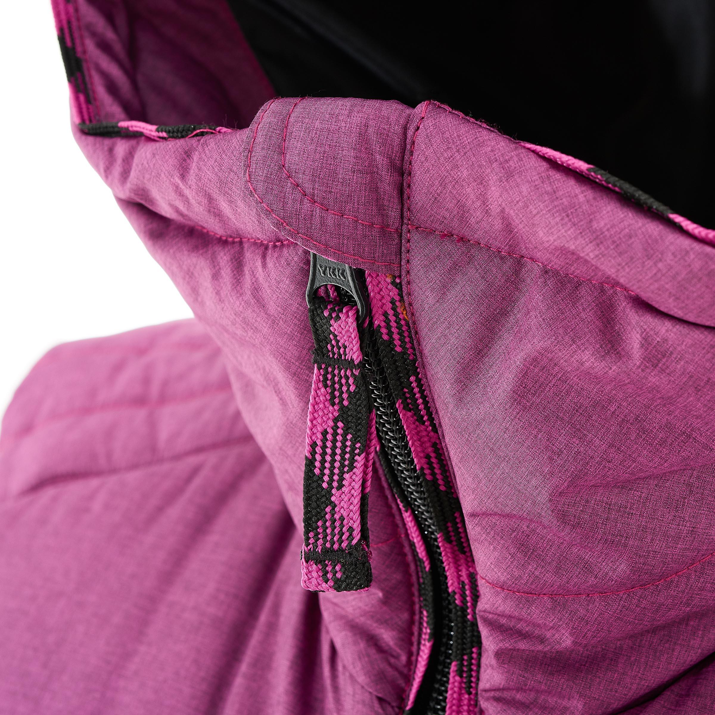 Arpenaz 600 Women's Hiking Gilet (Sleeveless Padded Jacket) - Black/Pink 2/13