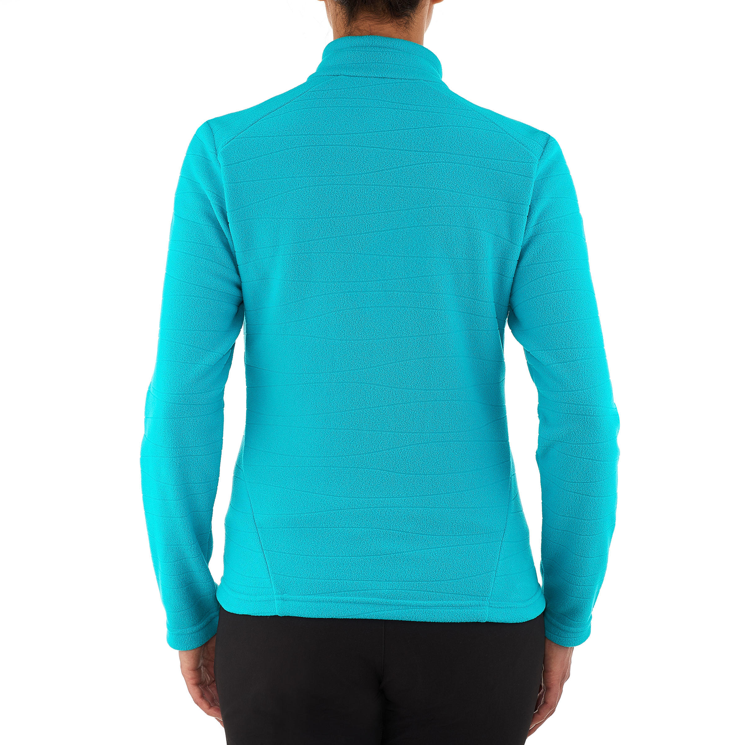 Forclaz 200 Women's Mountain Hiking Fleece Jacket - Embossed Blue 4/13