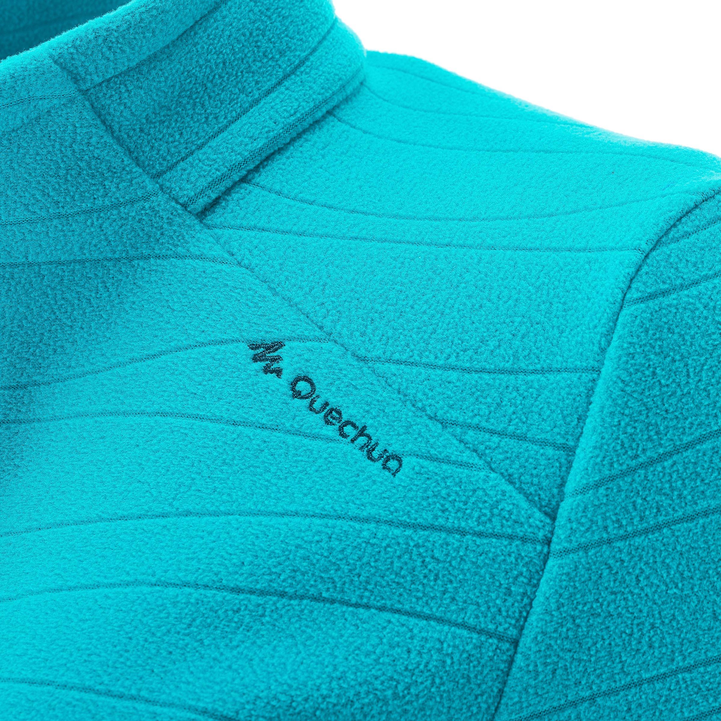Forclaz 200 Women's Mountain Hiking Fleece Jacket - Embossed Blue 8/13