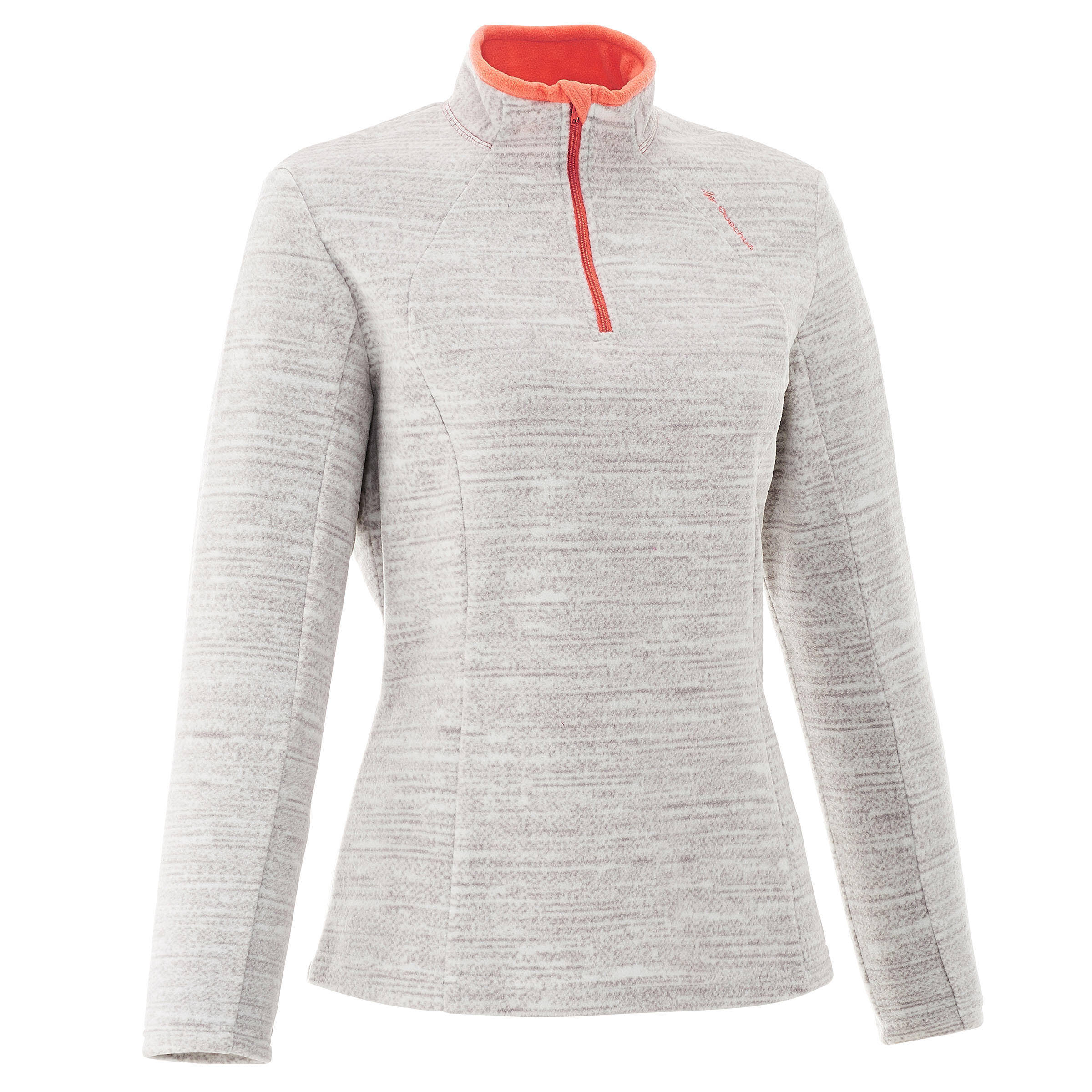 Women's Fleece Forclaz 50 - Mottled White Print -  1