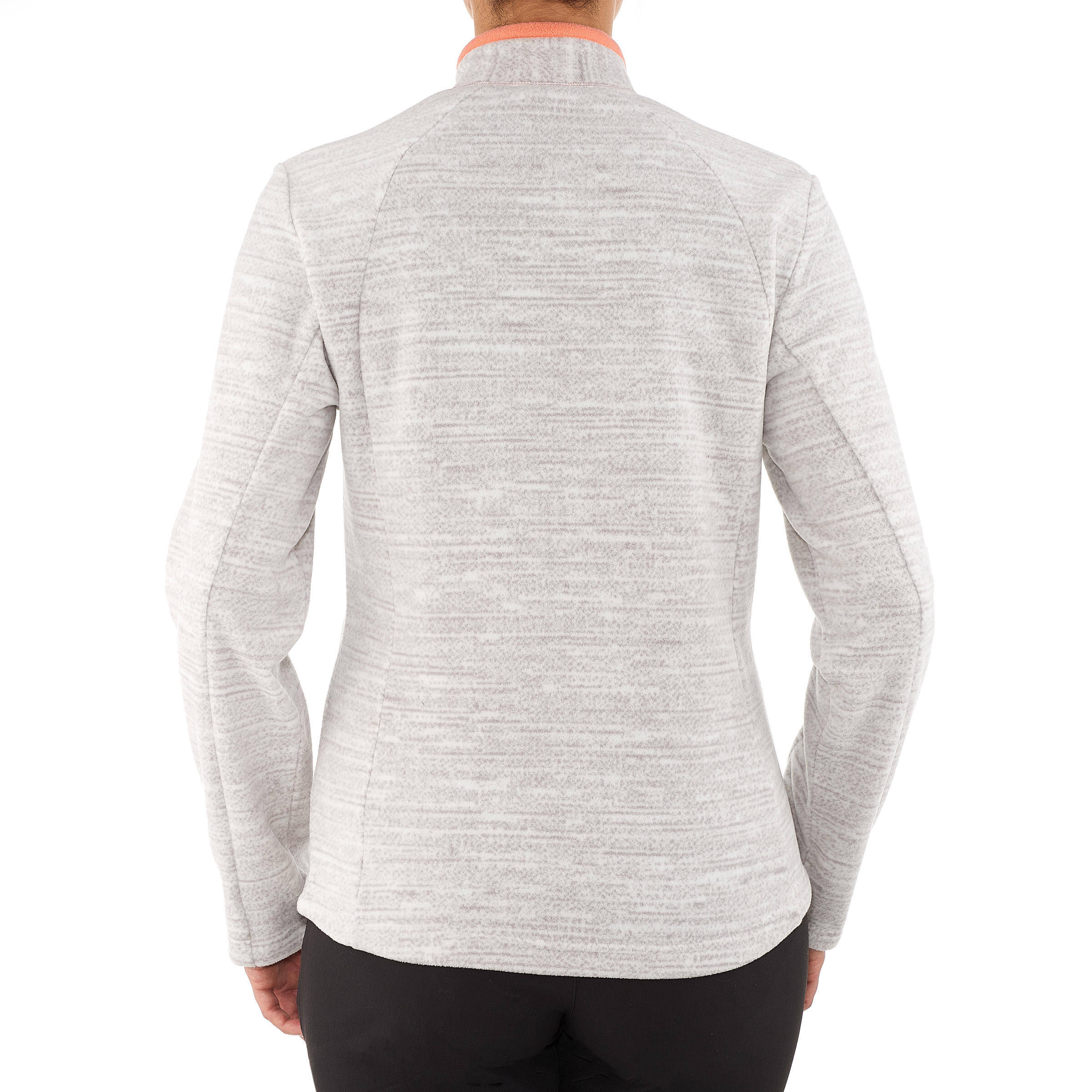 Women's Fleece Forclaz 50 - Mottled White Print -  4