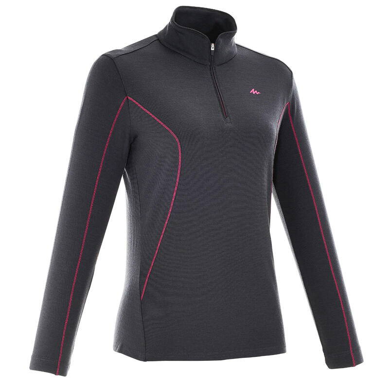 PRODUCTO OCASIÓN: Camiseta Manga Larga Cremallera De Montaña y Trekking Forclaz