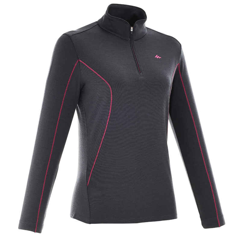 Women's Long-Sleeved Merino Wool T-Shirt - Black