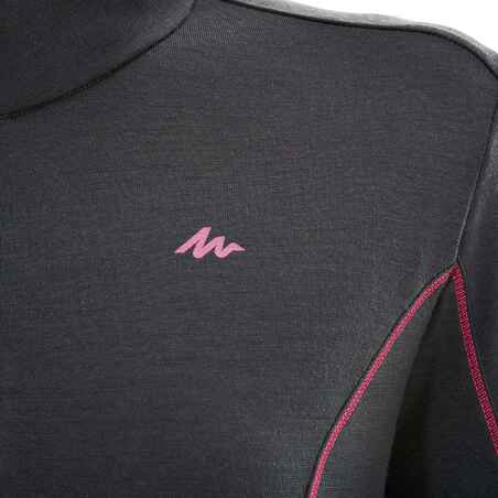 Women's Long-Sleeved Merino Wool T-Shirt - Black