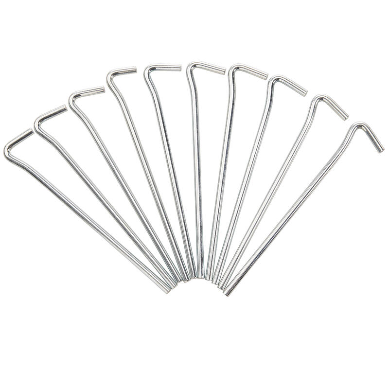ESTACA PARA TENDA DE CAMPISMO DE AÇO - TERRENOS VARIADOS (CONJUNTO DE 10)