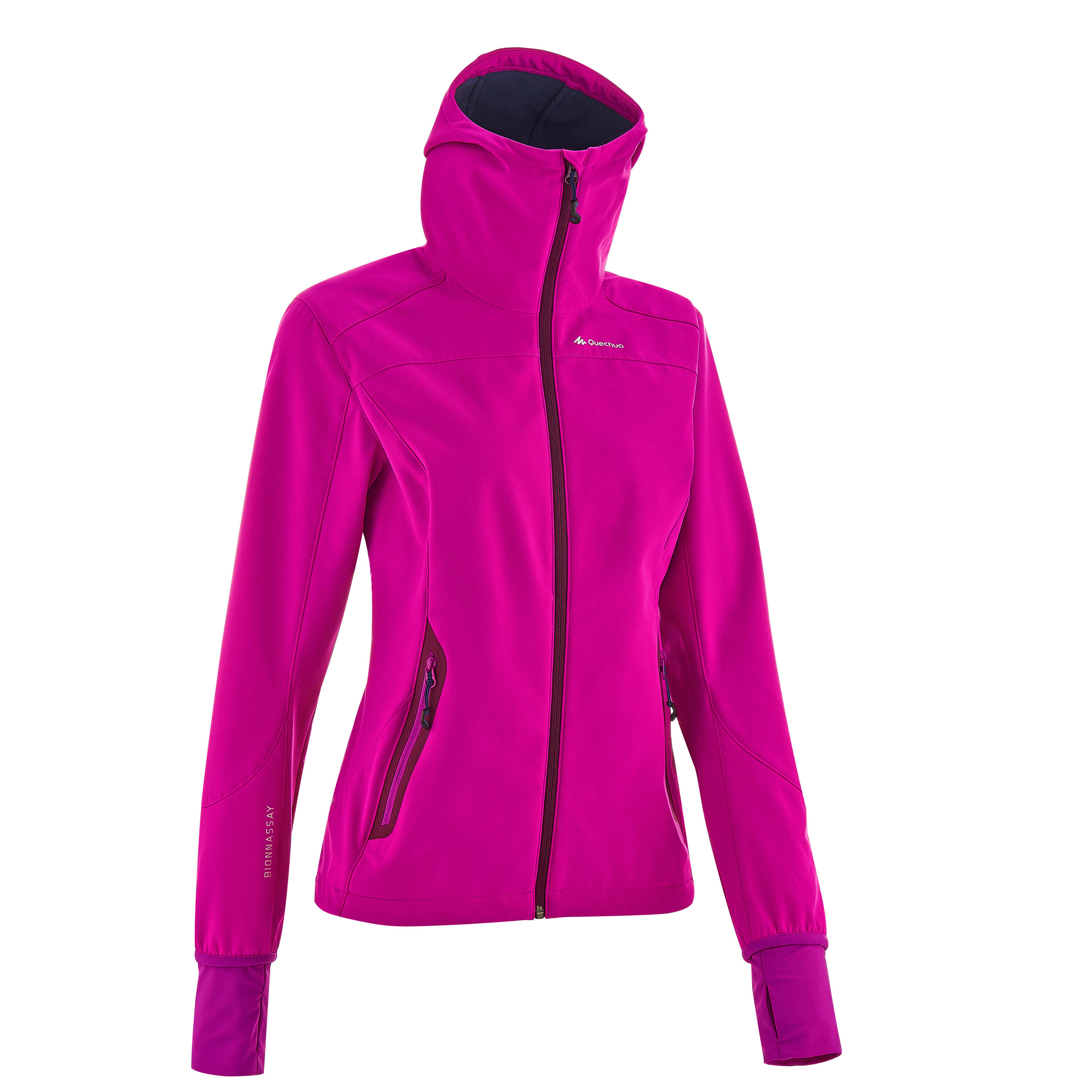 QUECHUA Women's Forclaz 500 Softshell Hiking Jacket - Pink