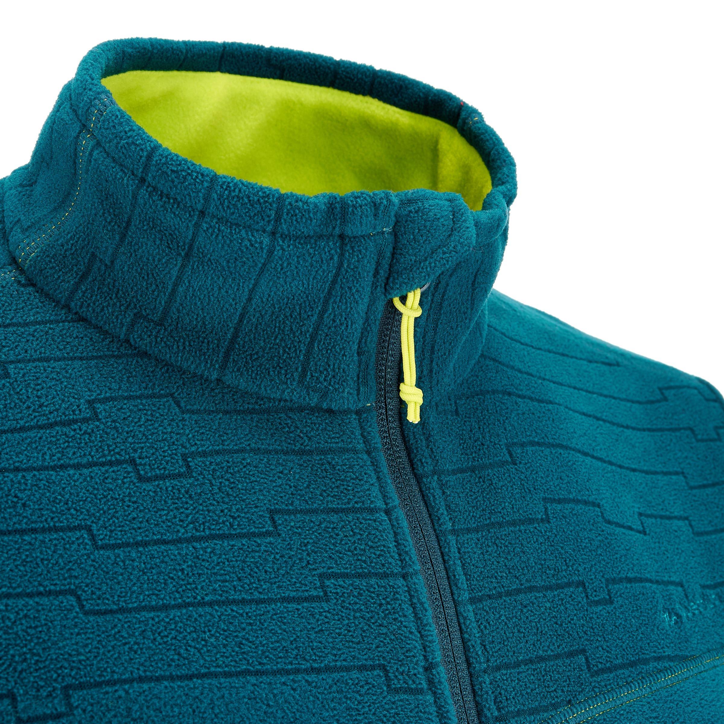 Forclaz 200 Men's Mountain Hiking Fleece Jacket - Emboss Blue 3/14