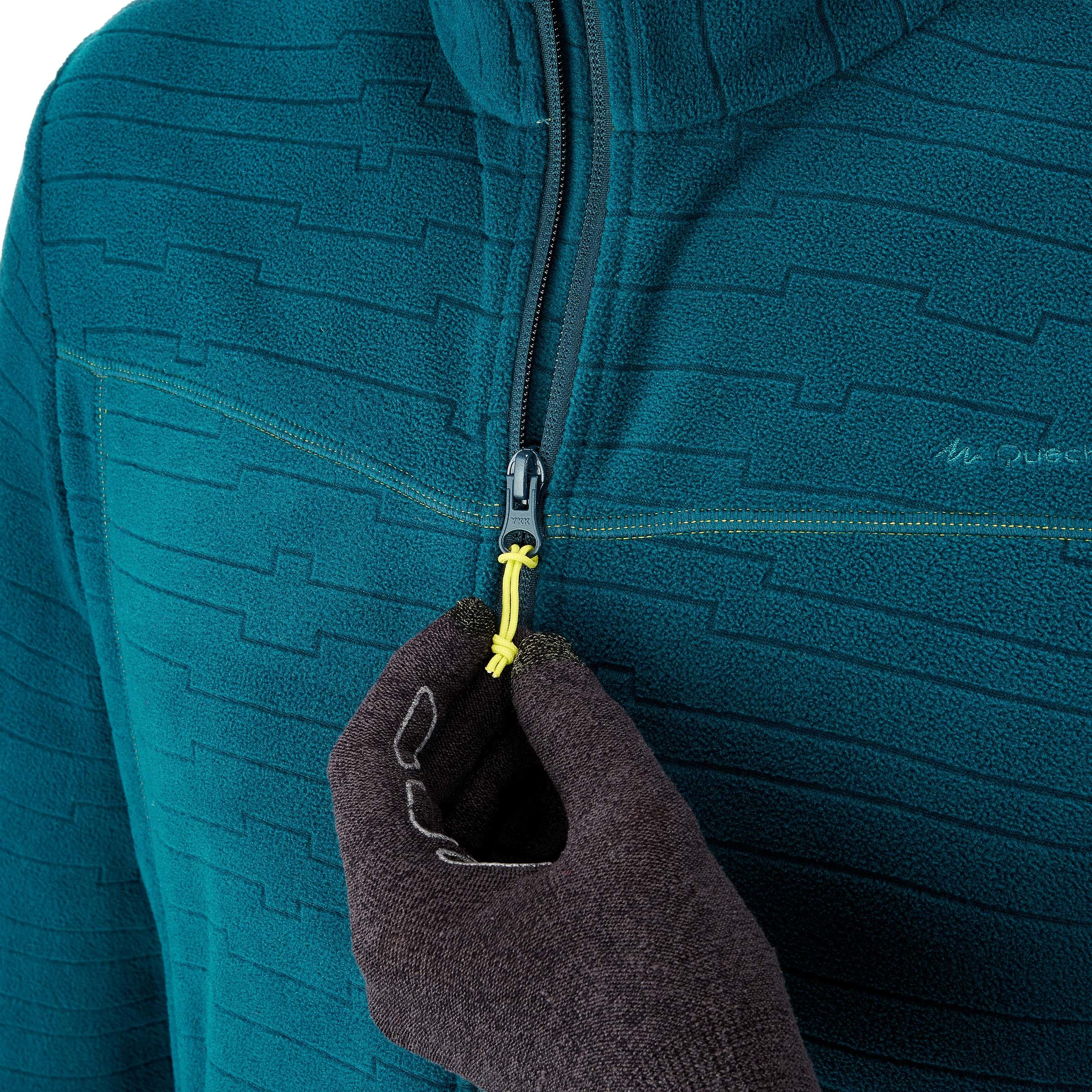 Forclaz 200 Men's Mountain Hiking Fleece Jacket - Emboss Blue 4/14