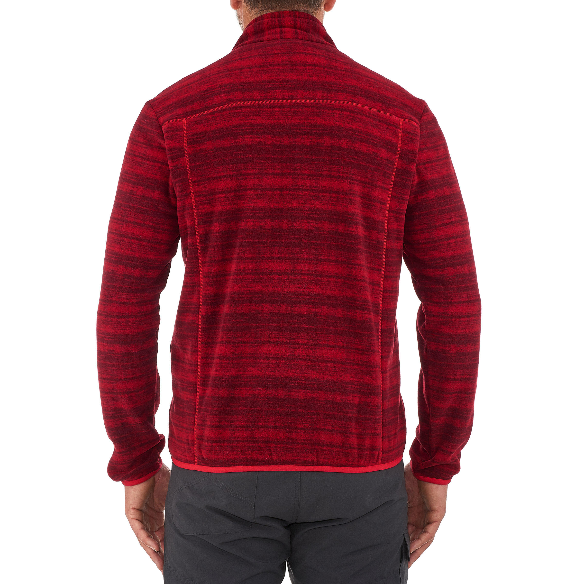 Forclaz 200 Men's Hiking Fleece - Mottled Red 11/12