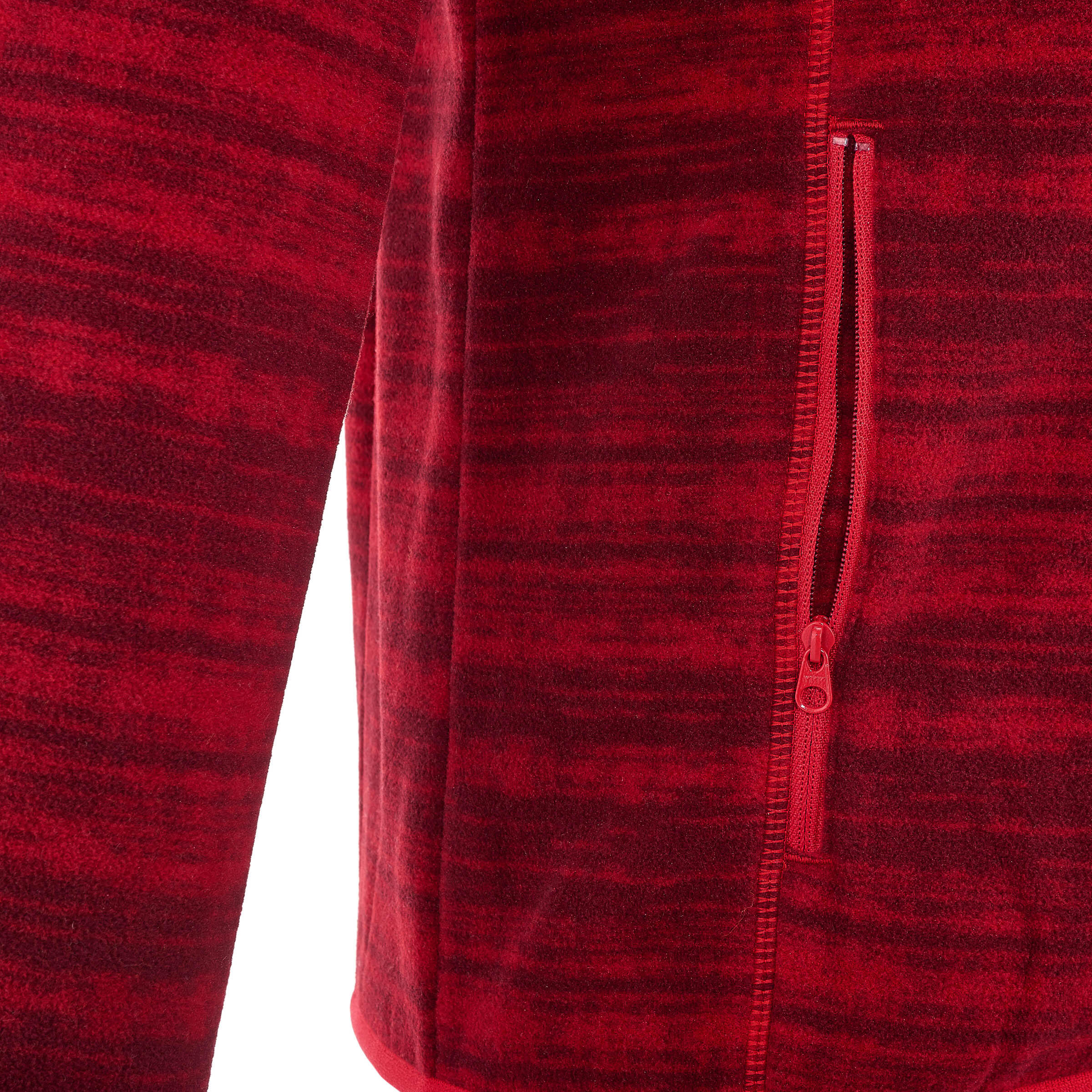 Forclaz 200 Men's Hiking Fleece - Mottled Red 4/12