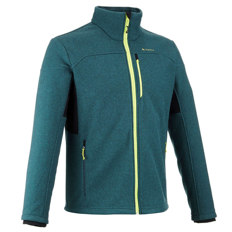 QUECHUA Men's Mountain Walking Fleece Jacket MH300 Blue....