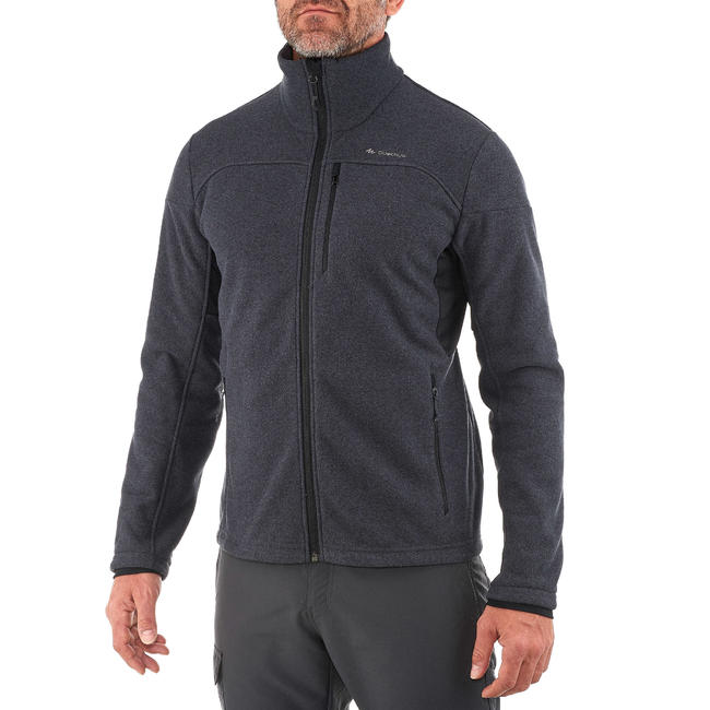 Buy Fleeces Online Forclaz 500 Men Hiking Fleece Dark Grey Decathlon