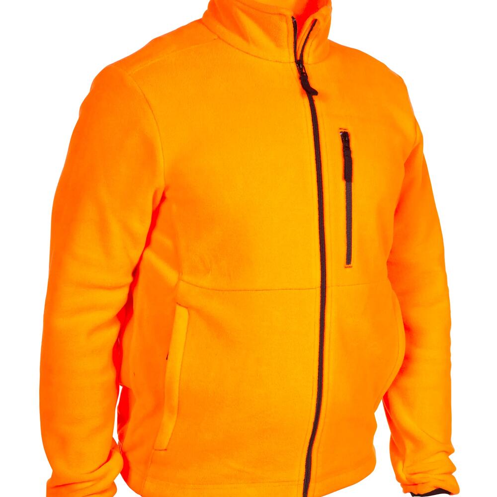 Polaire chaude fluorescente, haute visibilité certifiée EPI.