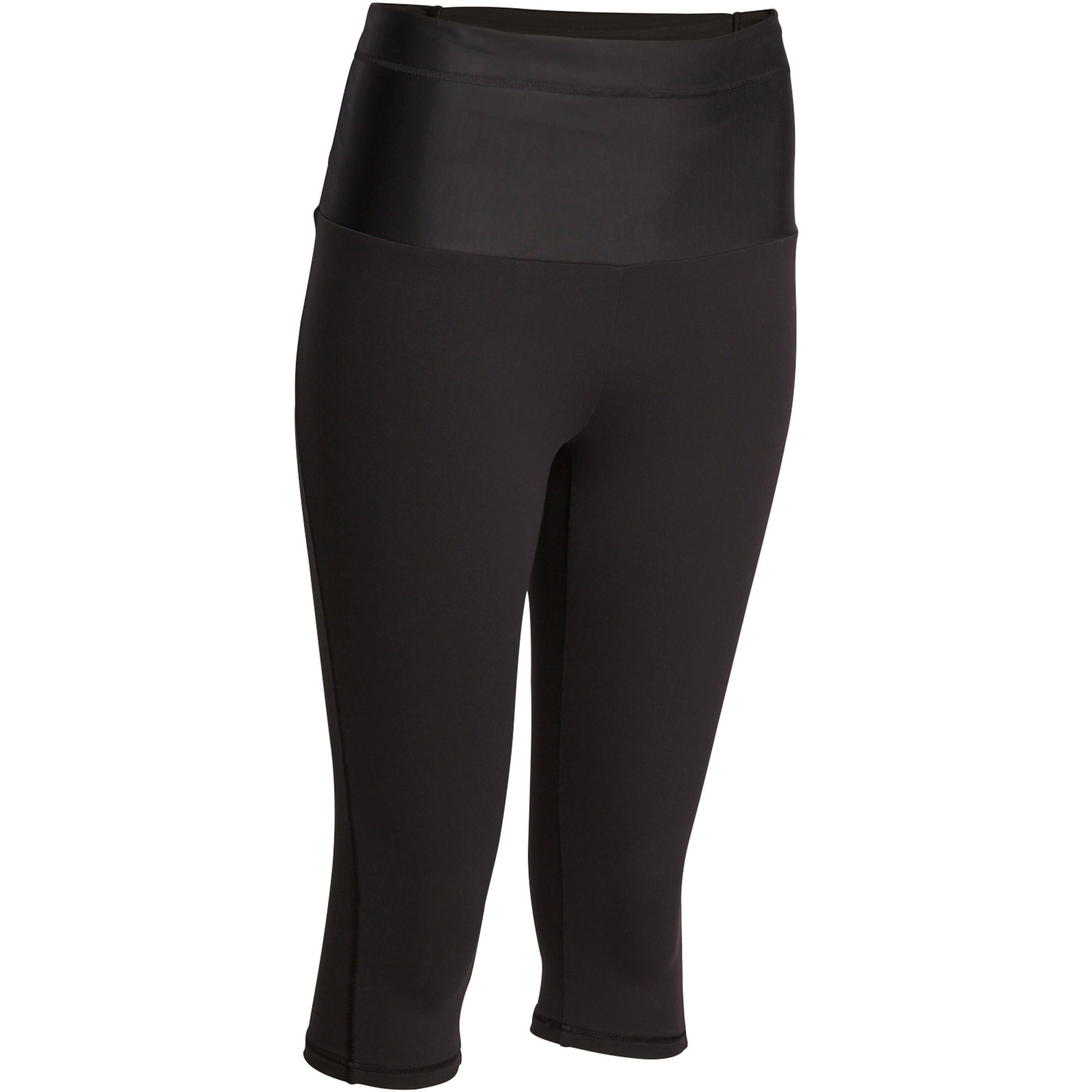 Shape Women's Fitness Flat-Stomach Cropped Bottoms - Black 1/12