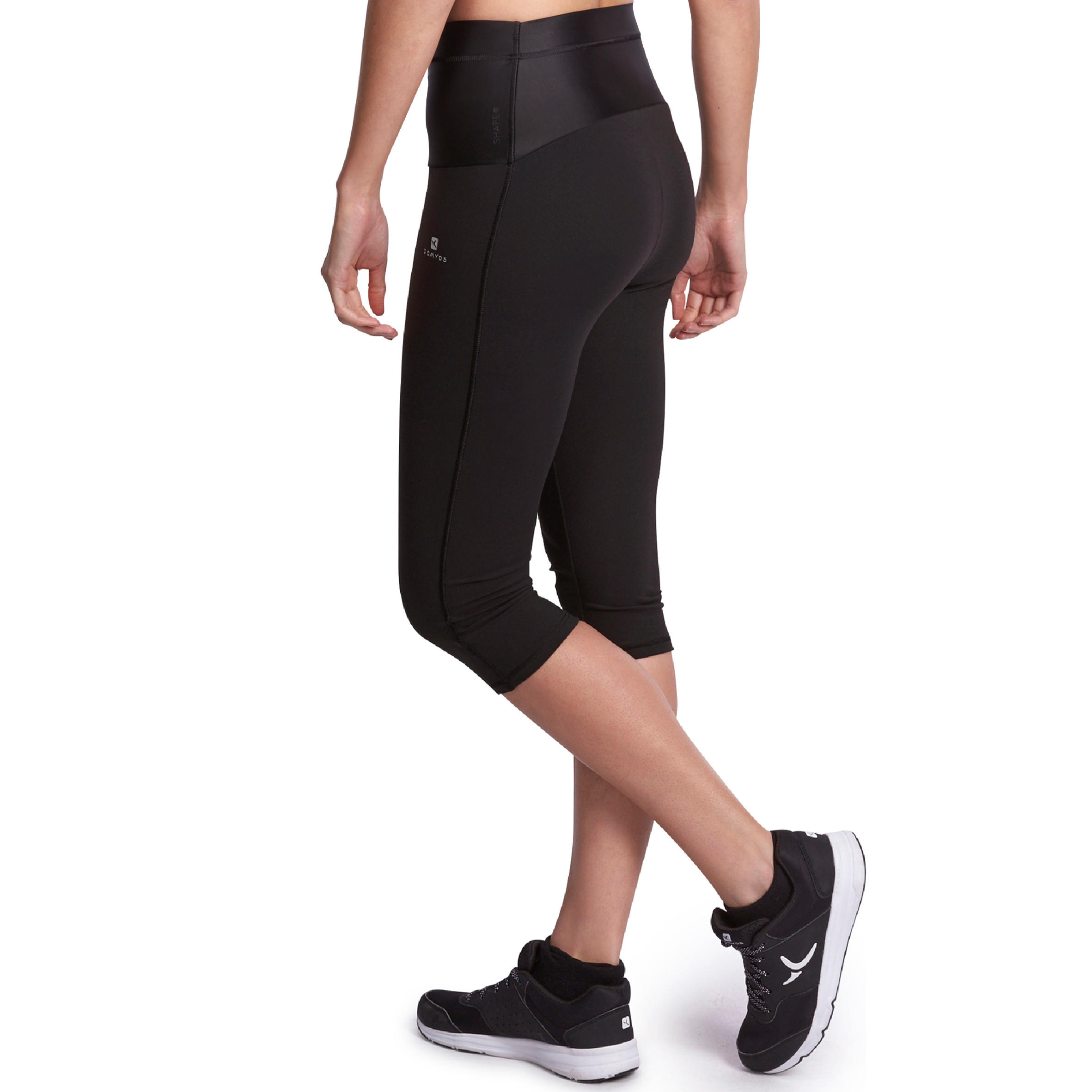 Shape Women's Fitness Flat-Stomach Cropped Bottoms - Black 4/12