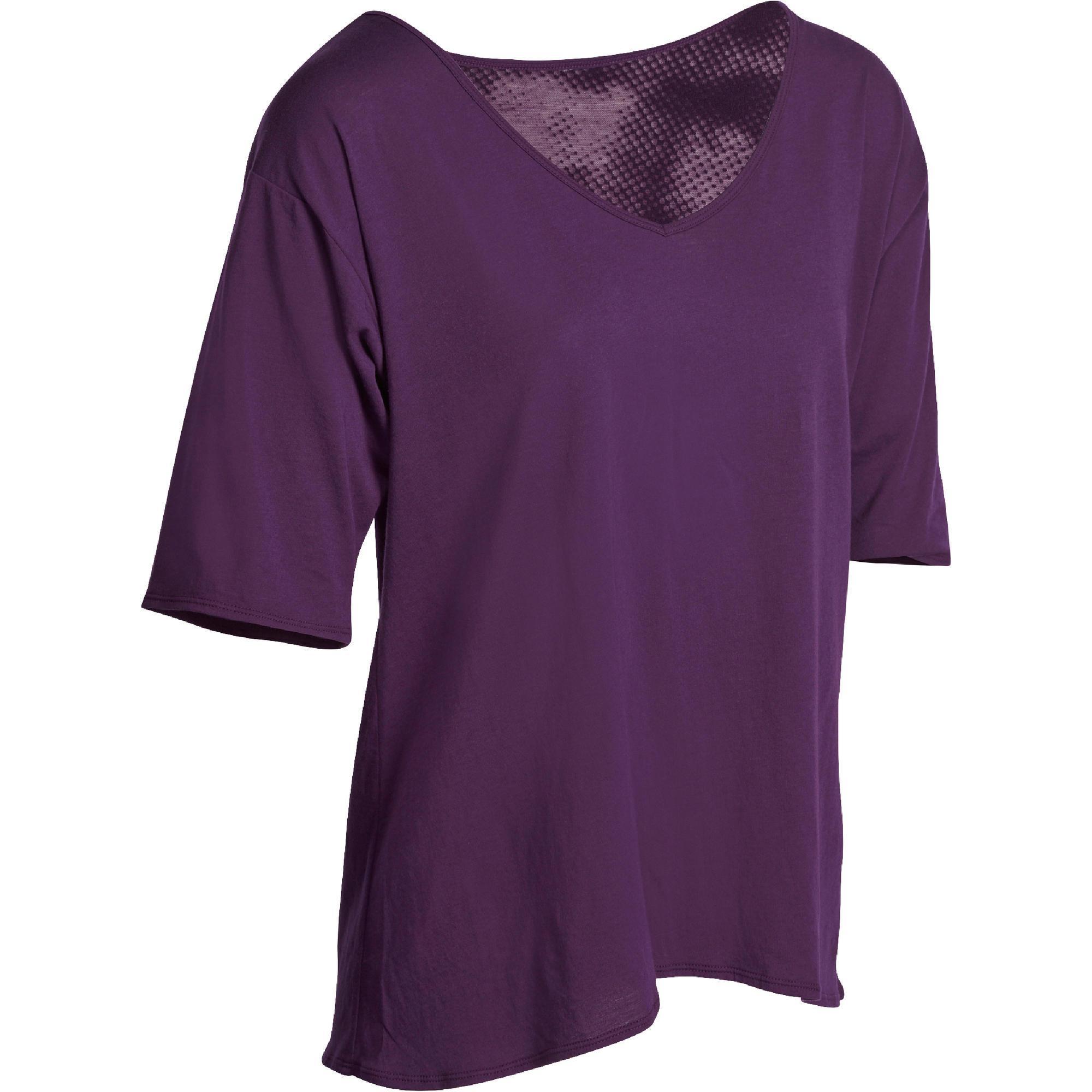 T-shirt ample SHAPE fitness femme violet | Domyos by Decathlon