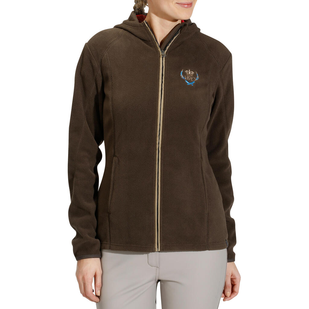 Fleecejacke mit Kapuze 2-in-1 Damen violett