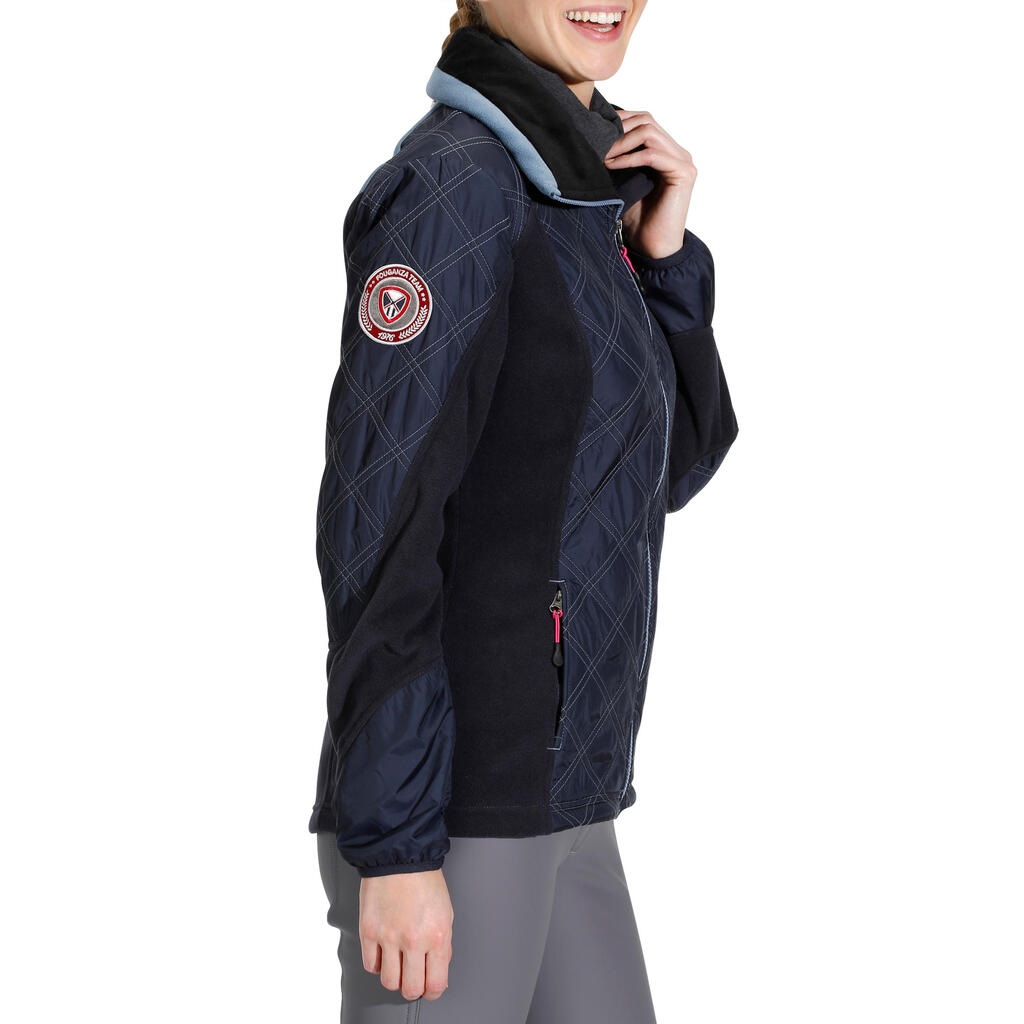 Reitfleecejacke Performer Damen marineblau