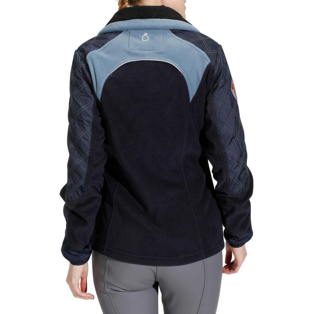 Reitfleecejacke Performer Damen marineblau