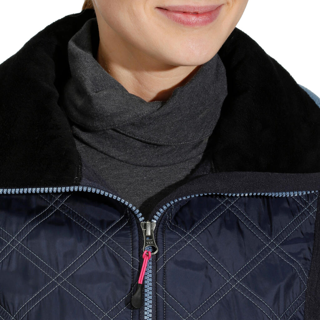 Reitfleecejacke Performer Damen marineblau