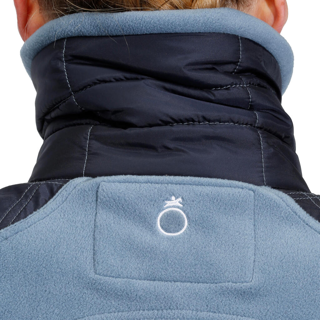 Reitfleecejacke Performer Damen marineblau