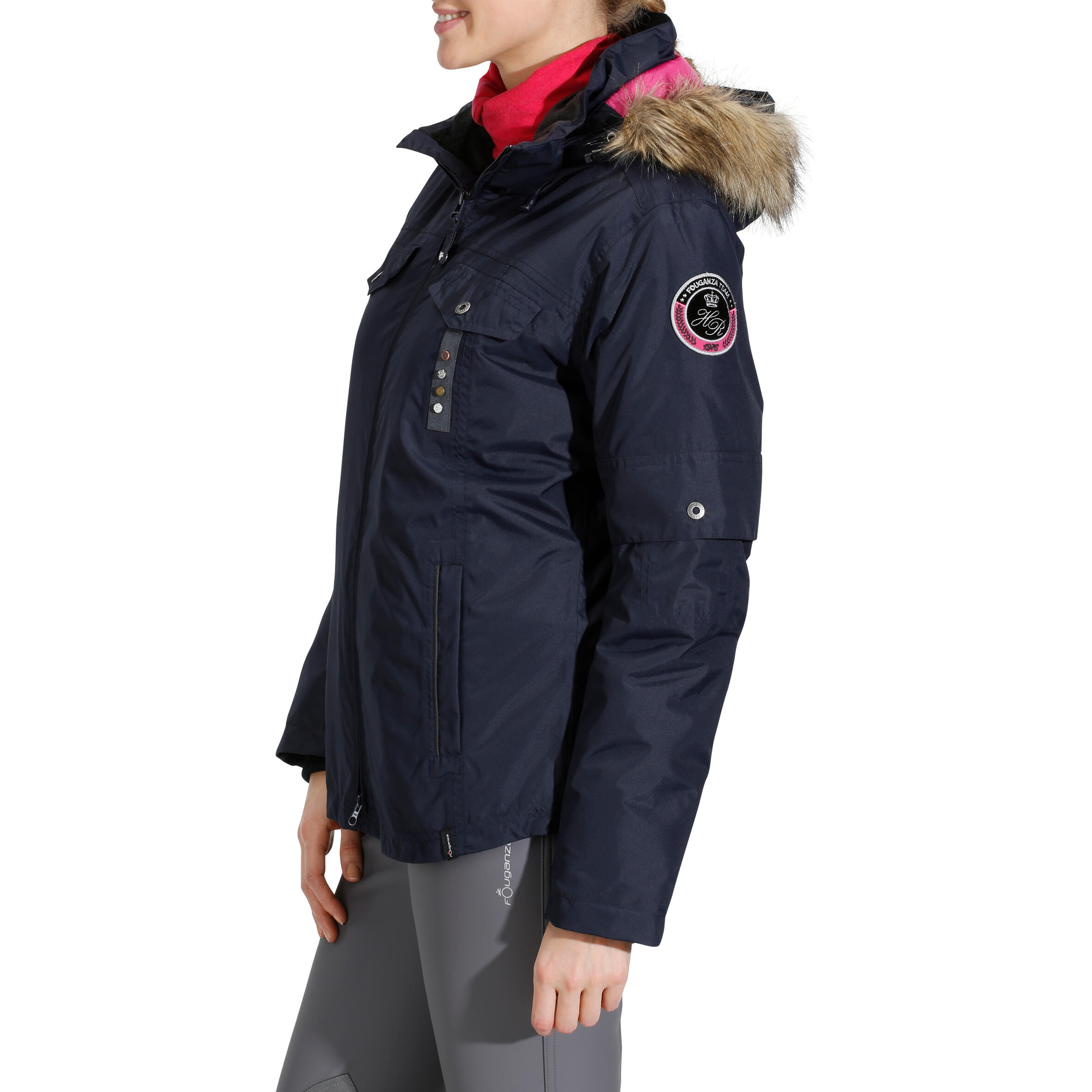 Tosca 1 Women's Horse Riding Warm Waterproof Jacket - Navy Blue 5/23