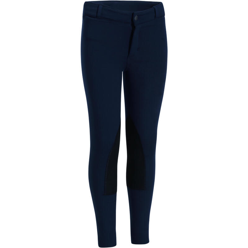 Pantalon équitation chaud Enfant - 100 marine