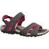 Women Sports Sandals with Perforated Insole Pink Grey - NH100