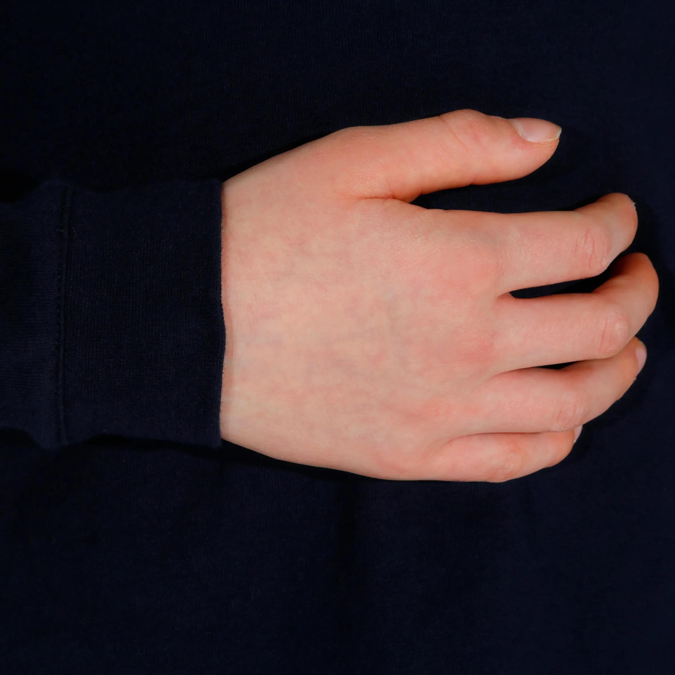 Horse Boys' Horse Riding Long Sleeve Polo Shirt - Navy Blue 8/13