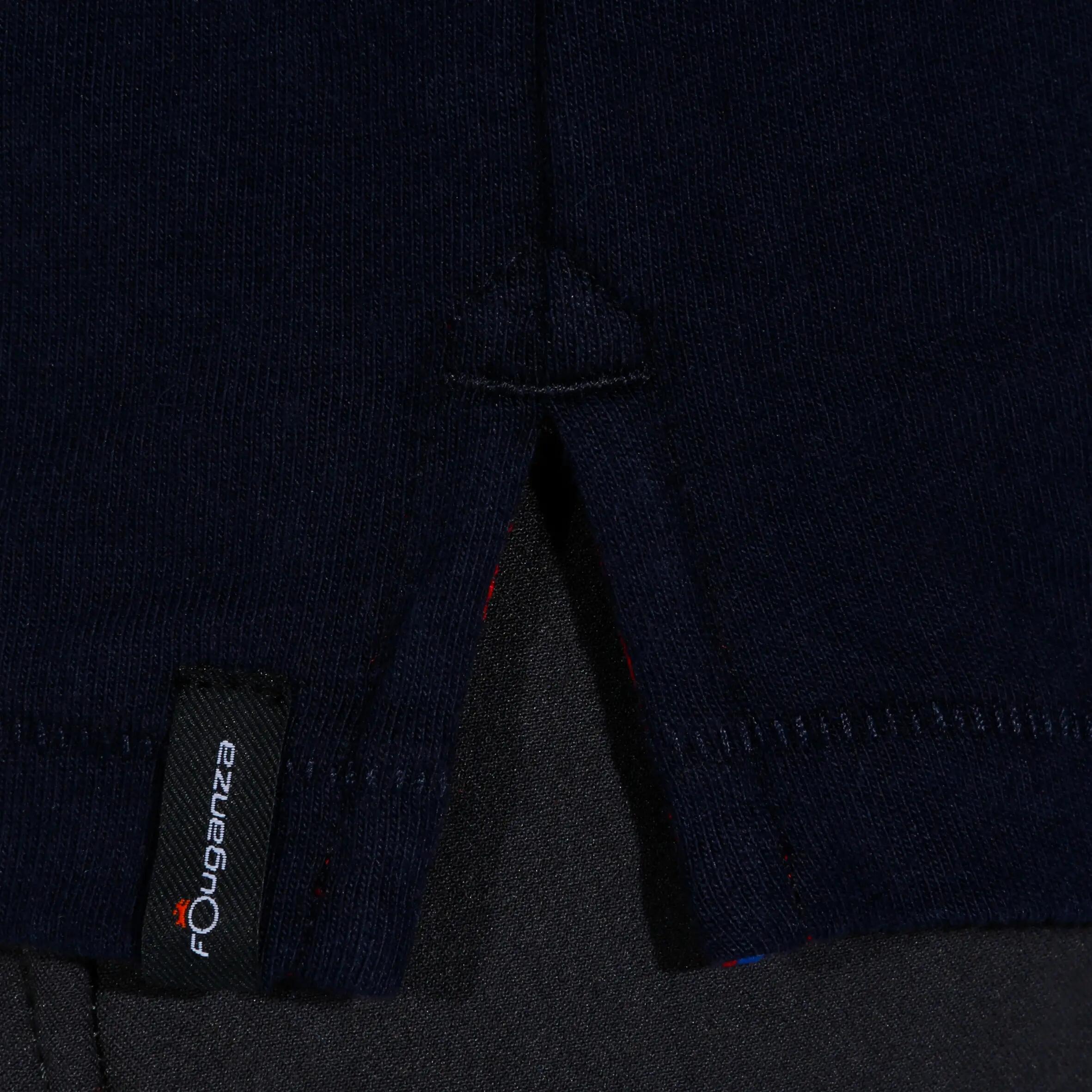 Horse Boys' Horse Riding Long Sleeve Polo Shirt - Navy Blue 11/13