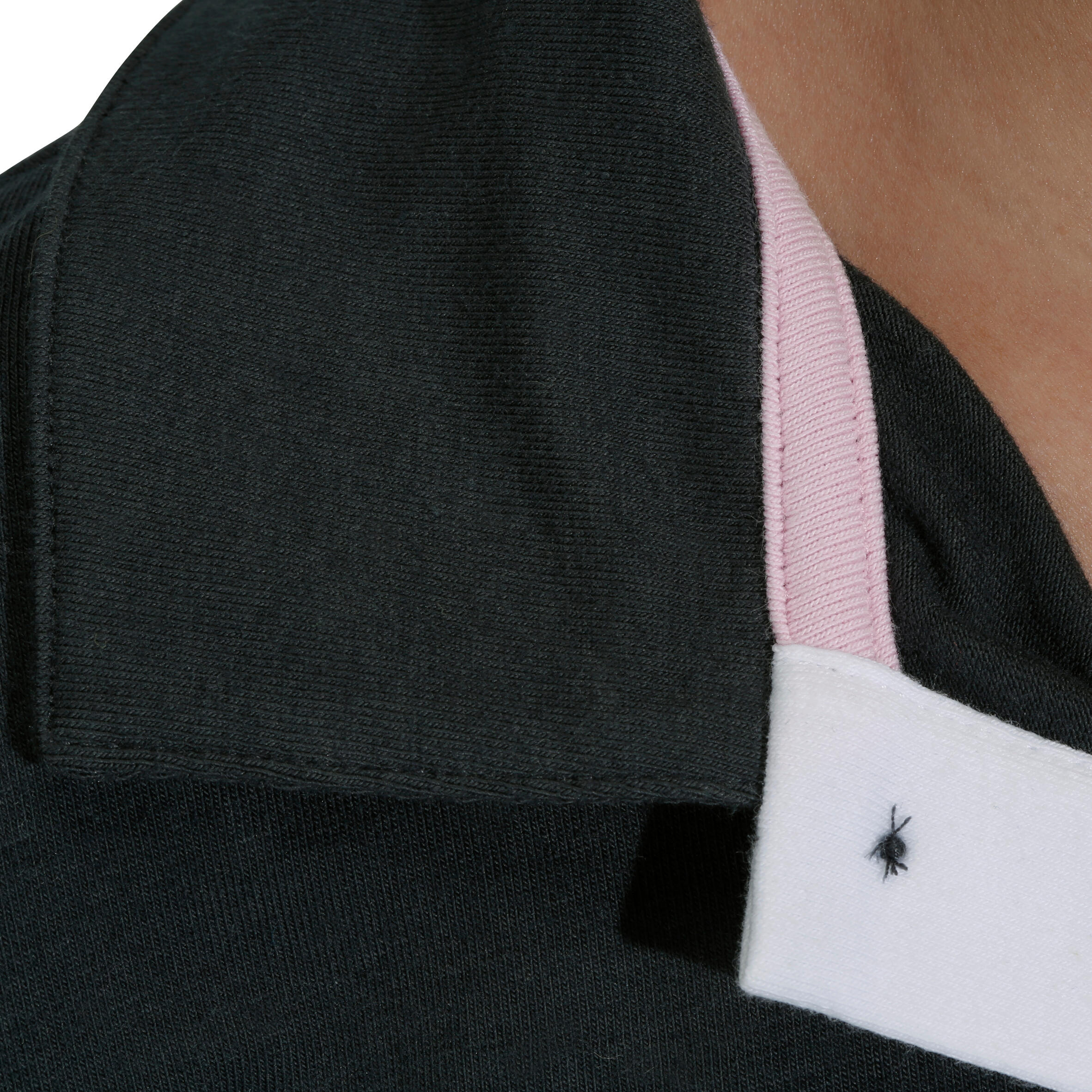 Flower Children's Long-Sleeved Horse Riding Polo Shirt - Black 7/12