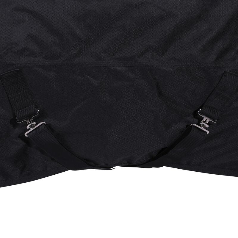 Couverture imperméable équitation cheval et poney ALLWEATHER 200 600D noir