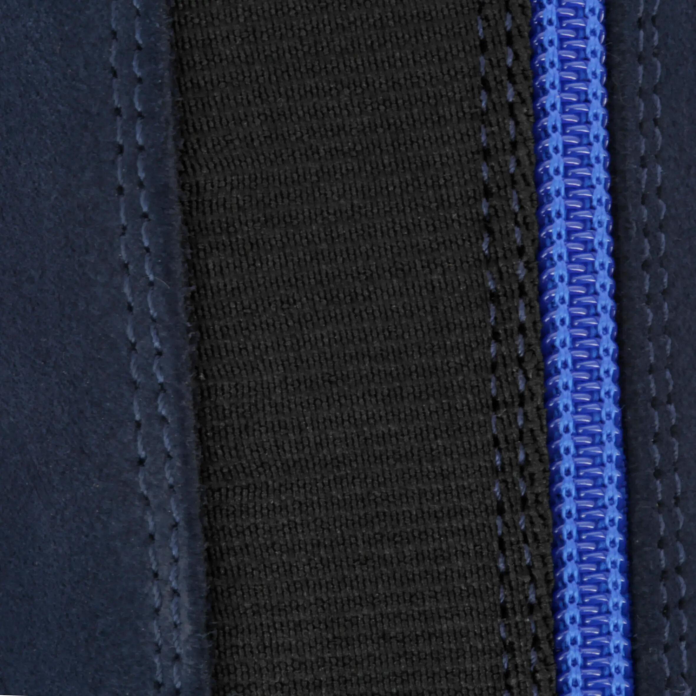 Classic 300 Horse Riding Leather Half Chaps - Navy Blue 6/12