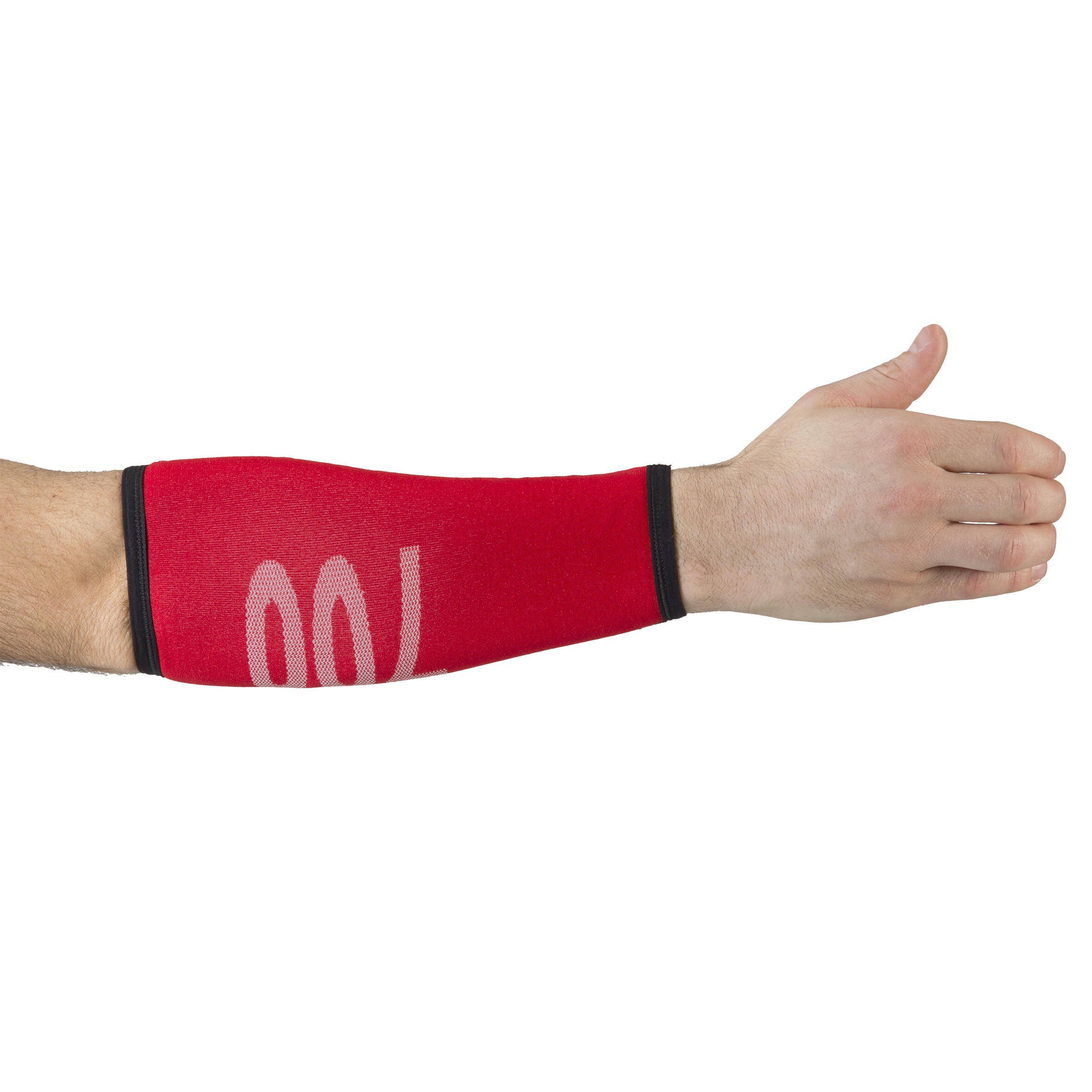 Archery Armguard Long Club 700 Red and Black -  4