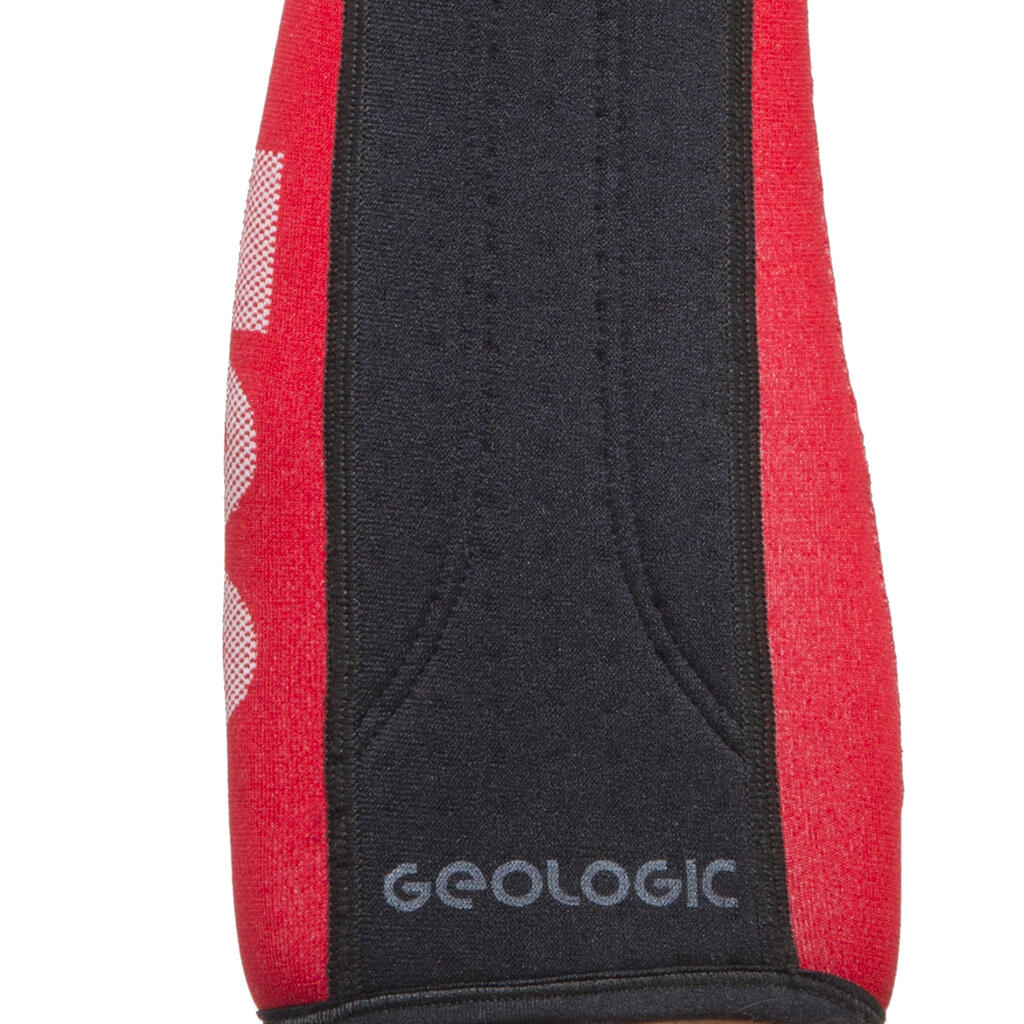 BRACELET DE PROTECTION TIR A L'ARC CLUB 700 ROUGE / NOIR