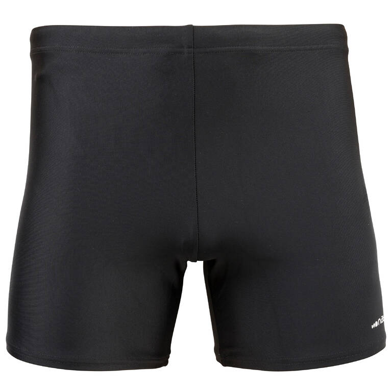 Men’s Swimming Long Boxers 100 Basic - Black