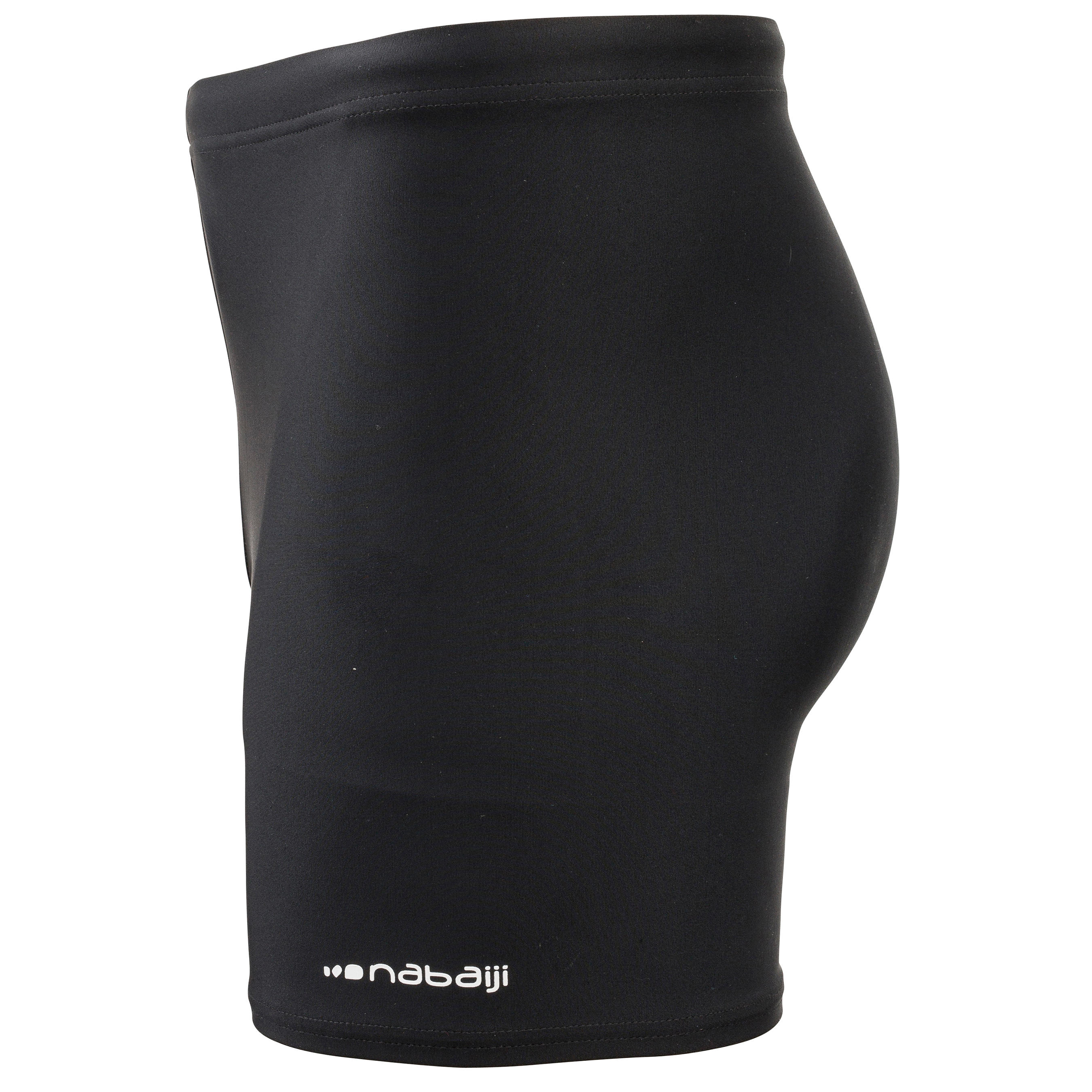 Men’s Swimming Long Boxers 100 Basic - Black 5/7