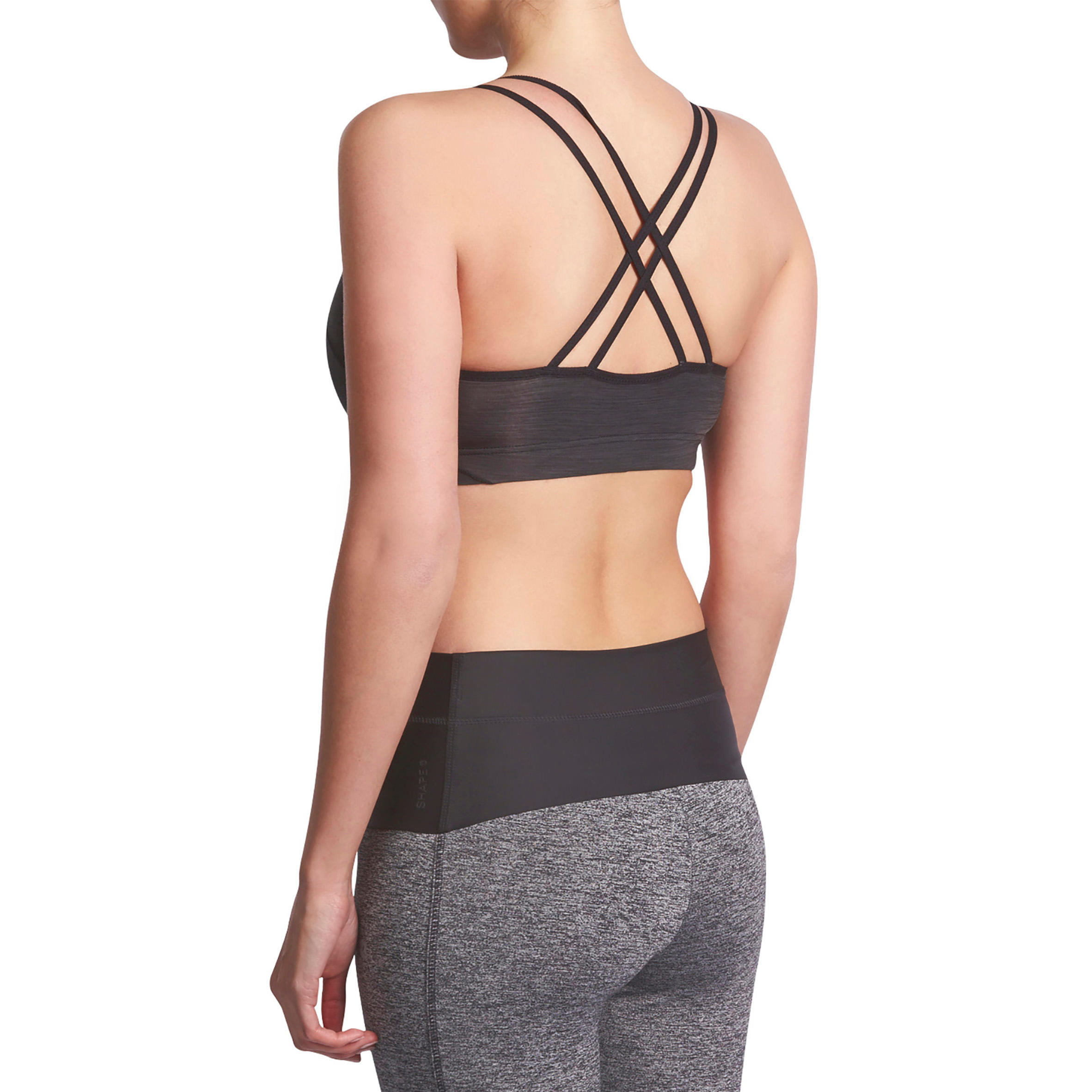 100 Comfort+ Women's Cardio Fitness Sports Bra - Black 5/12