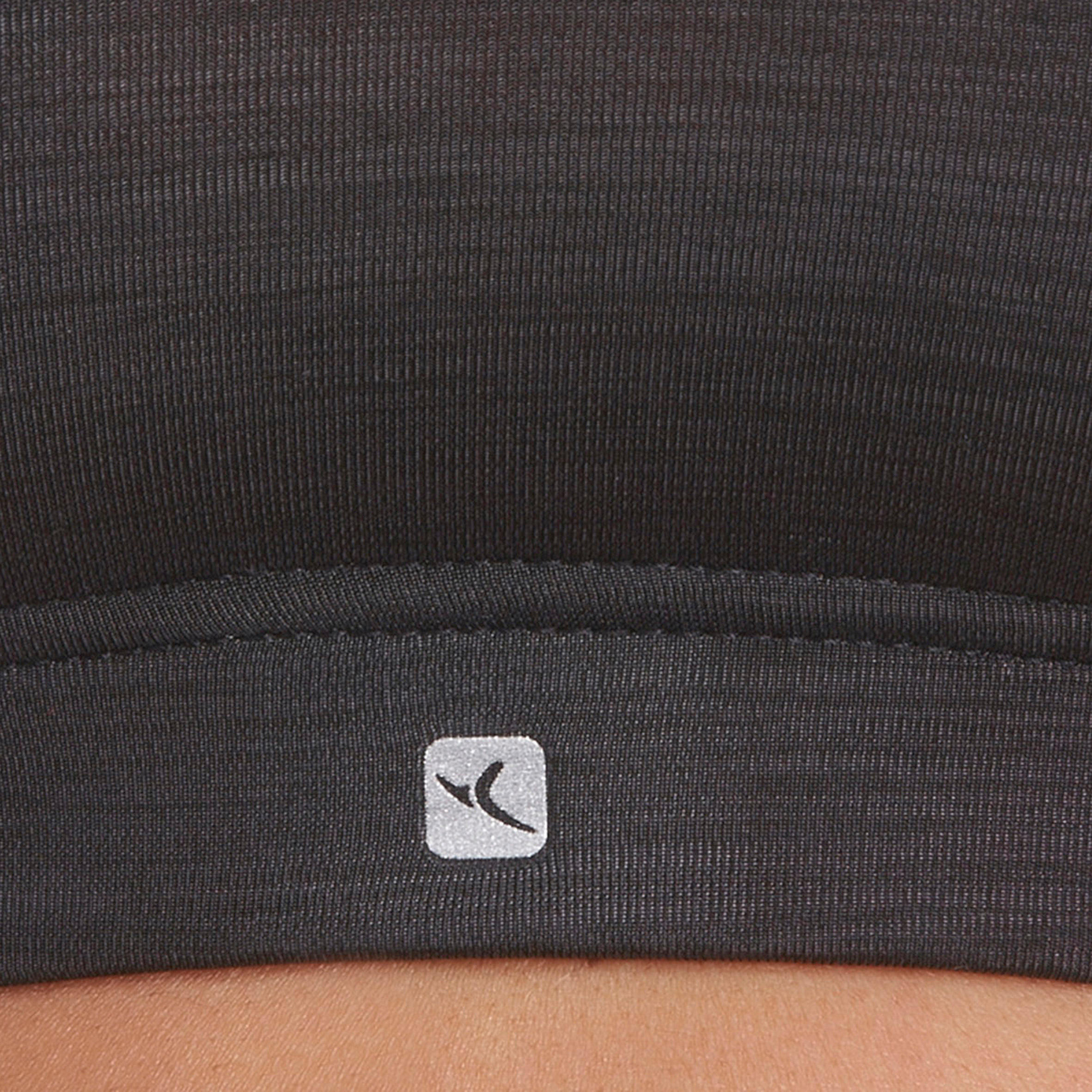 100 Comfort+ Women's Cardio Fitness Sports Bra - Black 12/12