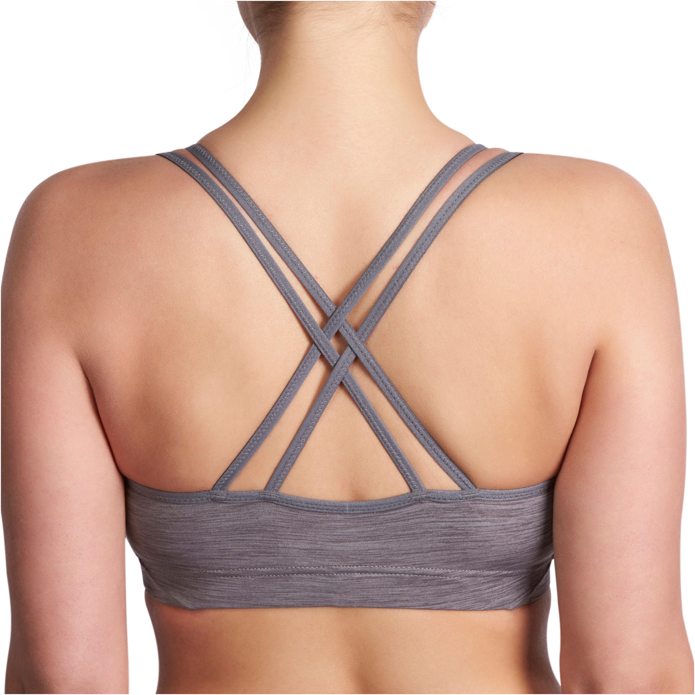 100 Comfort+ Women's Cardio Fitness Sports Bra - Grey 11/12