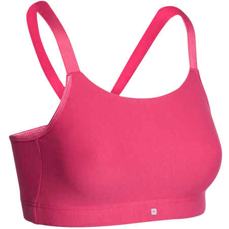 Brasier-top CONFORT fitness mujer rosa