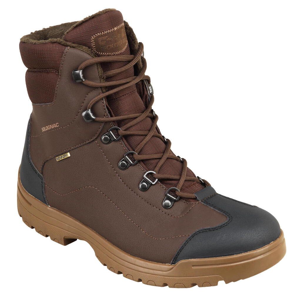 Jagdstiefel warm wasserdicht Land 100 braun 