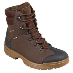 CHAUSSURES CHASSE CHAUDES IMPERMÉABLES LAND 100 WARM MARRON