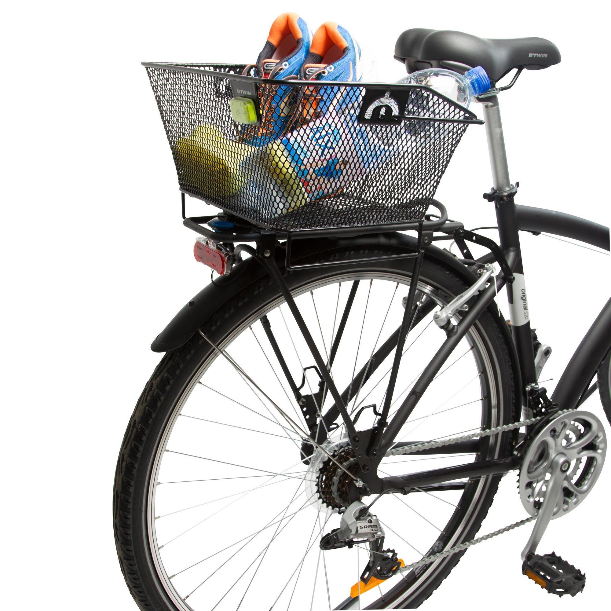 rear bike rack basket