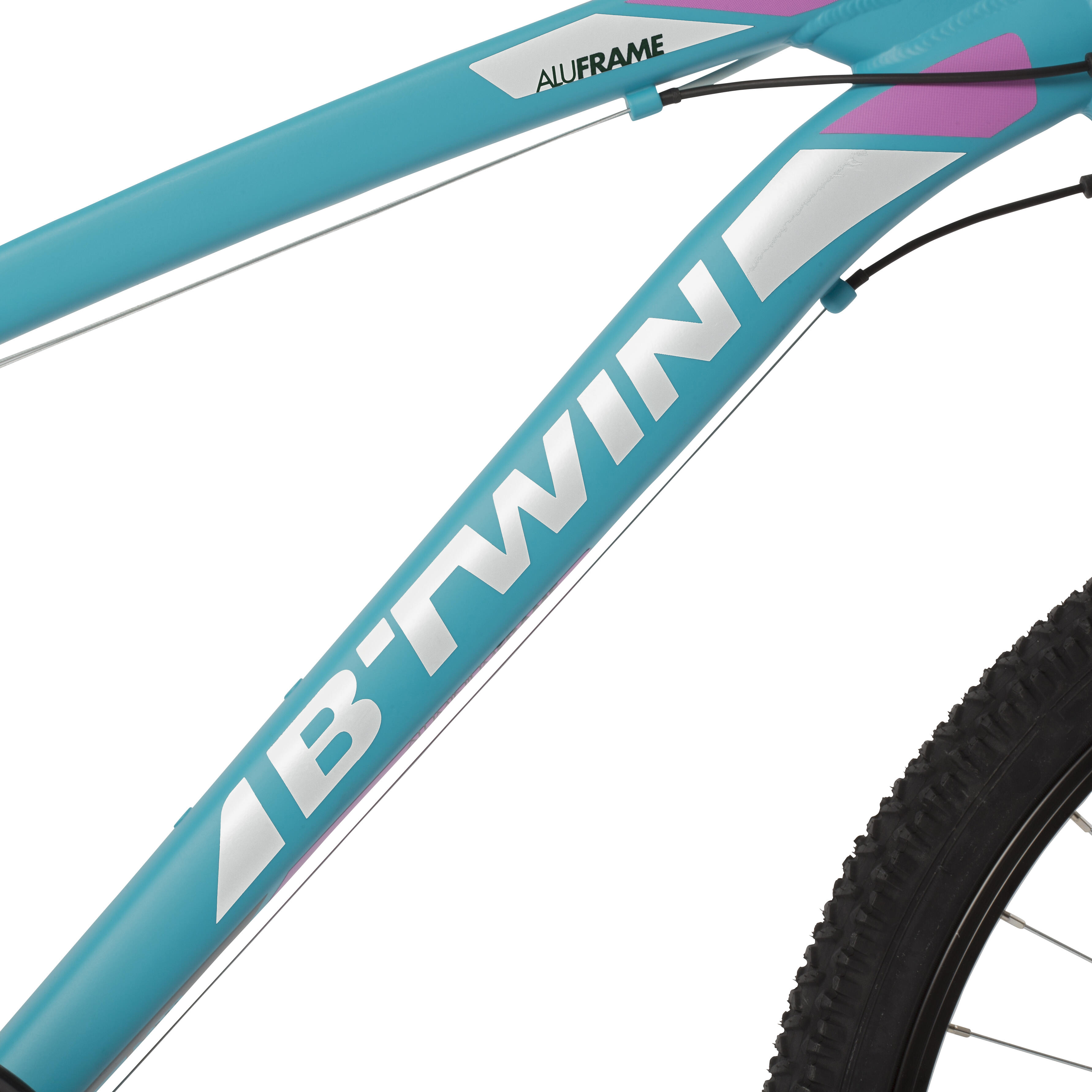 BTWIN HORSKÝ BICYKEL ROCKRIDER 340 ZELENÝ XL > 186 cm · záber 5