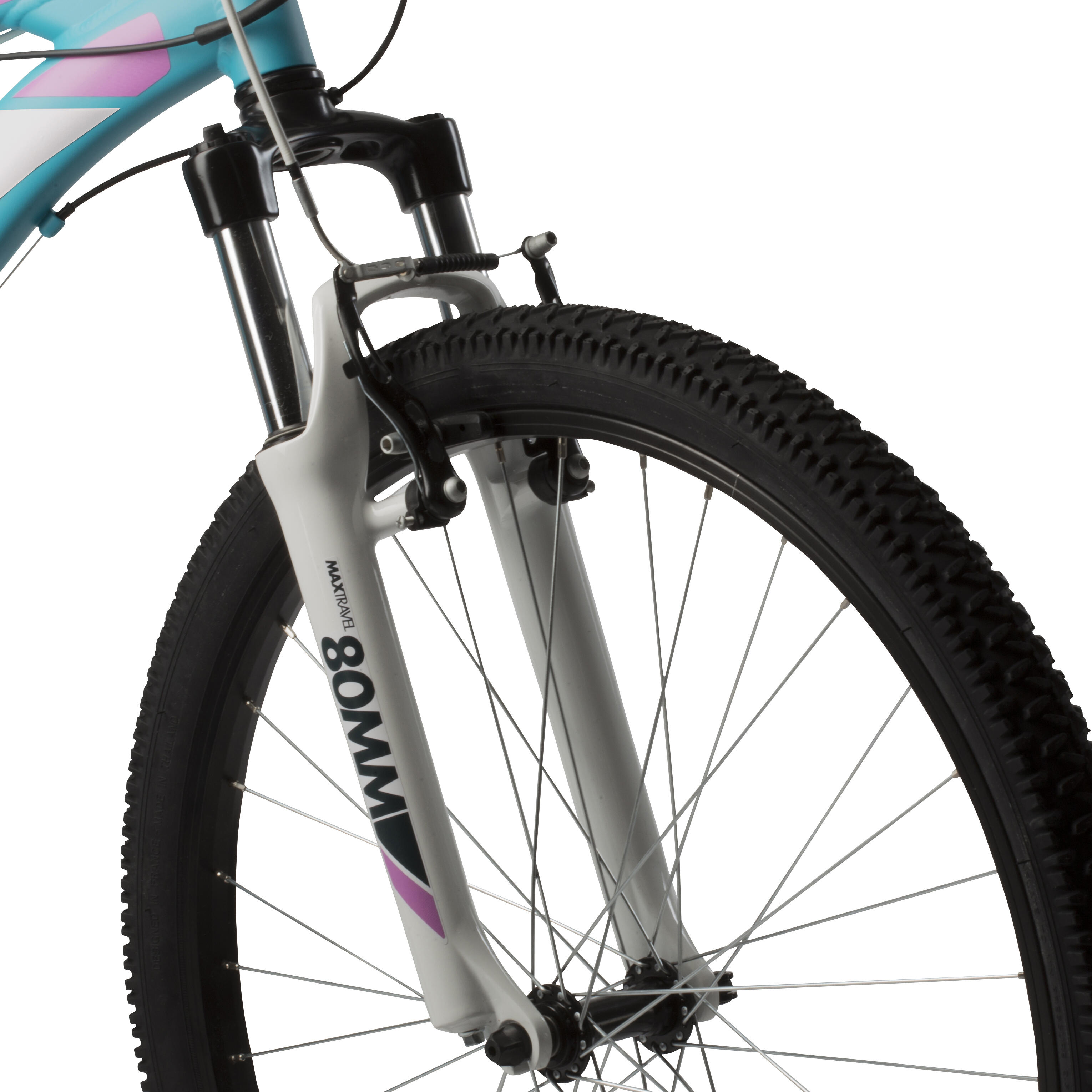 BTWIN HORSKÝ BICYKEL ROCKRIDER 340 ZELENÝ XL > 186 cm · záber 8
