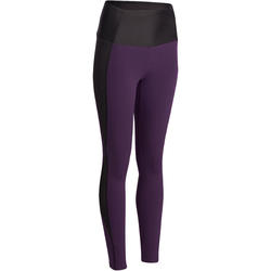 Legging galbant SHAPE fitness femme violet et noir