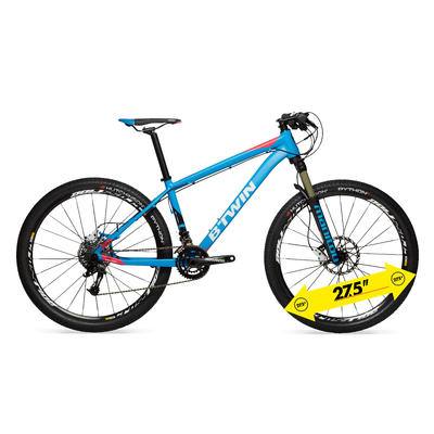 Mountainbike btwin rafal 720 27.5" blauw/zwart/roze